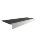 COBA  Black/White GRP Stair Tread 2m x 345mm x 55mm