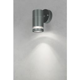 4lite WiZ Marinus Outdoor LED Single Direction Smart GU10 Wall Light Anthracite Grey