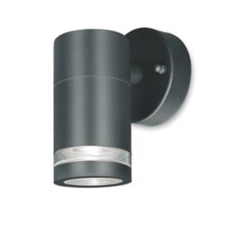4lite WiZ Marinus Outdoor LED Single Direction Smart GU10 Wall Light Anthracite Grey