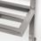Time 420mm x 450mm 891BTU Silver Flat Designer Towel Radiator