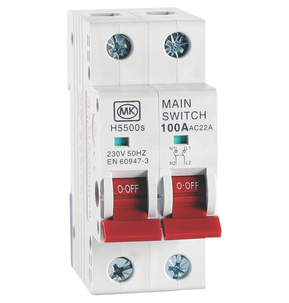 Double Pole Isolators | DP Isolating Switch | Screwfix.com