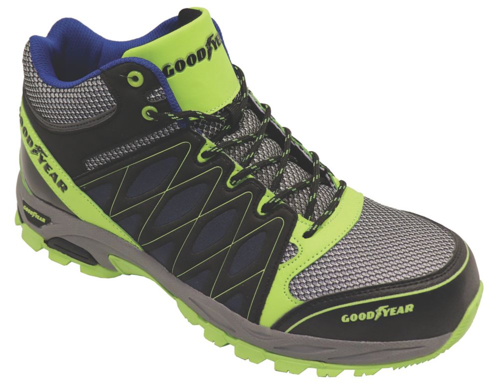 Goodyear GYBT1533 Metal Free   Safety Trainer Boots Black / Blue / Yellow Size 11