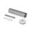 Eclipse Cylindrical Knurled Wall Mounted Projection Door Stop 20 x 83mm Satin Stainless Steel