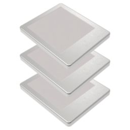 Sensio Horizon Pro Rectangular LED Under Cabinet Lights Steel 10.8W 250lm 3 Pack