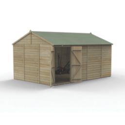 Forest Beckwood 14' 6" x 10' (Nominal) Reverse Apex Shiplap Timber Shed