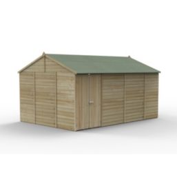 Forest Beckwood 14' 6" x 10' (Nominal) Reverse Apex Shiplap Timber Shed