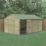Forest Beckwood 14' 6" x 10' (Nominal) Reverse Apex Shiplap Timber Shed