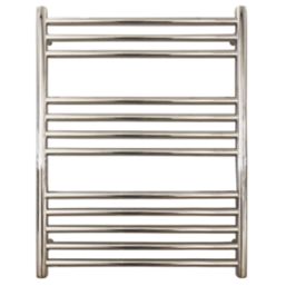 Towelrads 800mm x 600mm 674BTU Stainless Steel Flat Designer Towel Radiator