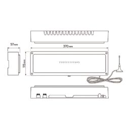 JG Underfloor JGWCRF4  Underfloor Heating Wiring Centre with RF  8 Zones 240V
