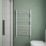 Flomasta 1000mm x 600mm 1760BTU White Flat  Towel Radiator