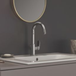 Hansgrohe Vernis Blend 200 Chrome 316mm Tall Lever Mono Basin Mixer Tap