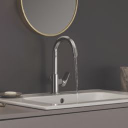 Hansgrohe Vernis Blend 200 Chrome 316mm Tall Lever Mono Basin Mixer Tap
