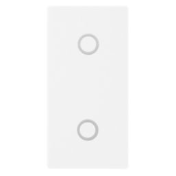 British General Slave 2-Way LED Modular Dimmer Switch Pearlescent White with White Inserts