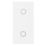 British General Slave 2-Way LED Modular Dimmer Switch Pearlescent White with White Inserts