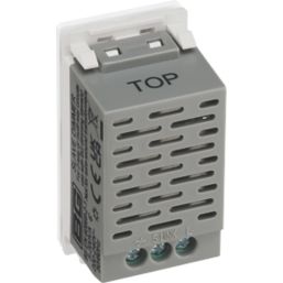 British General Slave 2-Way LED Modular Dimmer Switch Pearlescent White with White Inserts