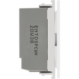 British General Slave 2-Way LED Modular Dimmer Switch Pearlescent White with White Inserts