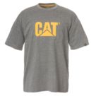 CAT Trademark Logo T-Shirt Short Sleeve Tee Shirts Grey Medium 38" Chest