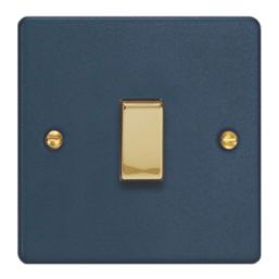 Varilight  10A 1-Gang Intermediate Switch Midnight Blue with Colour-Matched Inserts