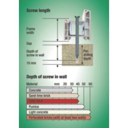 Spax  TX Countersunk Self Drilling Frame Anchor Screws 7.5mm x 60mm 100 Pack
