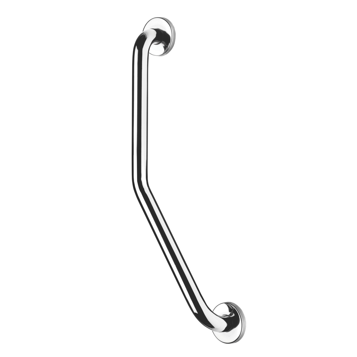 Croydex Angled Doc M Grab Bar Chrome 600mm (51049)
