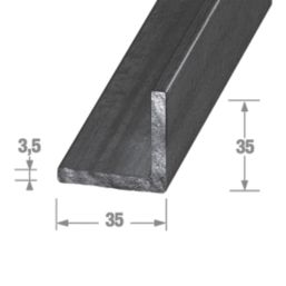 Essentials Black Angle Profile 1m x 35mm x 35mm