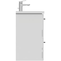 Ideal Standard i.life S Wall Hung Vanity Unit with Black Handles & Basin Matt White 500mm x 375mm x 665mm