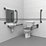 Nymas Doc M Close-Coupled Toilet Pack Grey  13 Piece Set