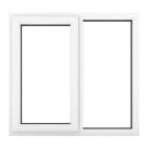 Crystal  Left-Hand Opening Clear Double-Glazed Casement White uPVC Window 1190mm x 1115mm