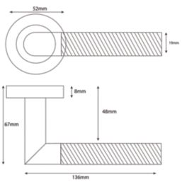 Eclipse Ultimate Revolve Fire Rated Lever On Rose Door Handle Pair Graphite 1 Pair