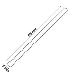 Erbauer  Straight Shank Masonry Drill Bit 5mm x 85mm