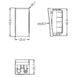 Knightsbridge  20AX Modular Intermediate Switch White