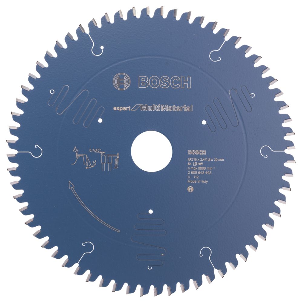 TCT21640TPRO Saxton Professional Range TCT Circular Saw Blade 216mm X 40T X 30mm Bore, 16, 20, 25mm Reduction Rings