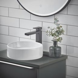 Hansgrohe Vernis Shape 190 Matt Black 250mm Standard Lever Mono Basin Mixer Tap