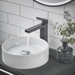 Hansgrohe Vernis Shape 190 Matt Black 250mm Standard Lever Mono Basin Mixer Tap