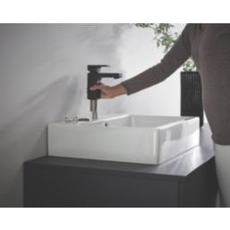 Hansgrohe Vernis Shape 100 Matt Black 148mm Cloakroom Lever Mono Basin Mixer Tap