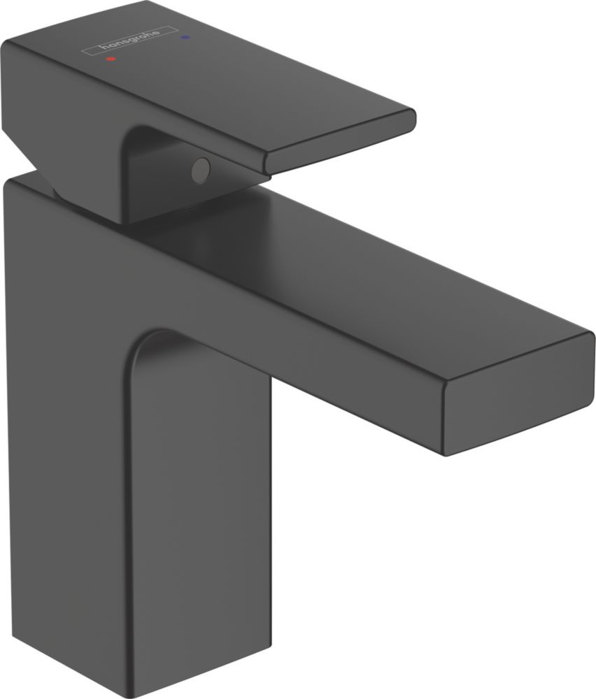 Hansgrohe Vernis Shape 100 Basin Mixer with Isolated Water Conduction Matt Black