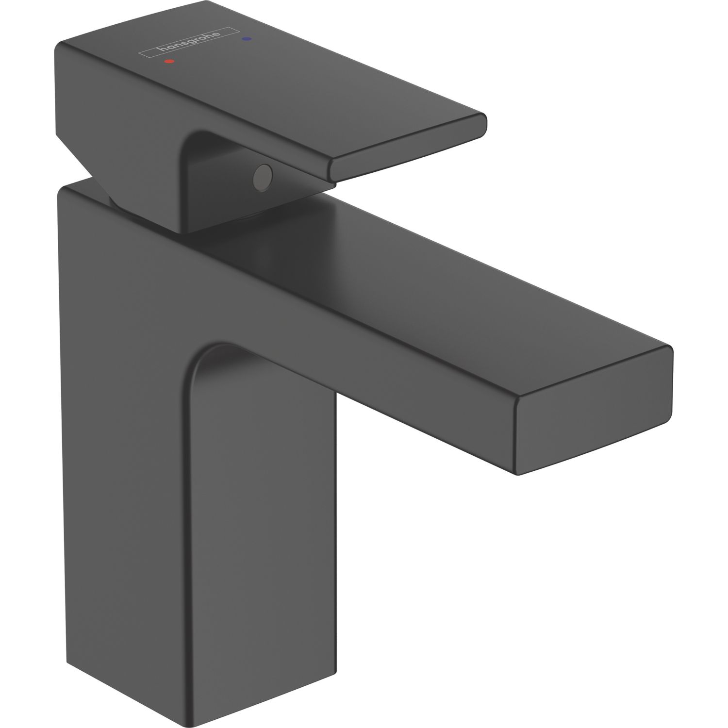 Hansgrohe Vernis Shape 100 Matt Black 148mm Cloakroom Lever Mono Basin Mixer Tap (510VH)