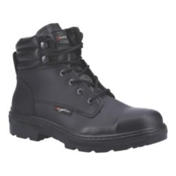 Cofra Hull BIS S3 SRC Size 8  Black Water-Resistant Steel Toe Cap Safety Boots