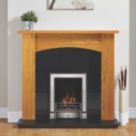 Focal Point Soho Chrome Rotary Control Inset Gas Multiflue Fire 485mm x 108mm x 596mm
