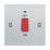 LAP  45A 1-Gang DP Cooker Switch Brushed Stainless Steel with LED
