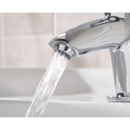 Bristan Orta Chrome 120mm Cloakroom Lever 2 Tap Holes Basin Pillar Tap