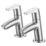 Bristan Orta Chrome 120mm Cloakroom Lever 2 Tap Holes Basin Pillar Tap
