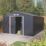 Rowlinson Trentvale 10' x 11' 6" (Nominal) Apex Metal Shed Dark Grey