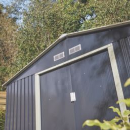 Rowlinson Trentvale 10' x 11' 6" (Nominal) Apex Metal Shed Dark Grey
