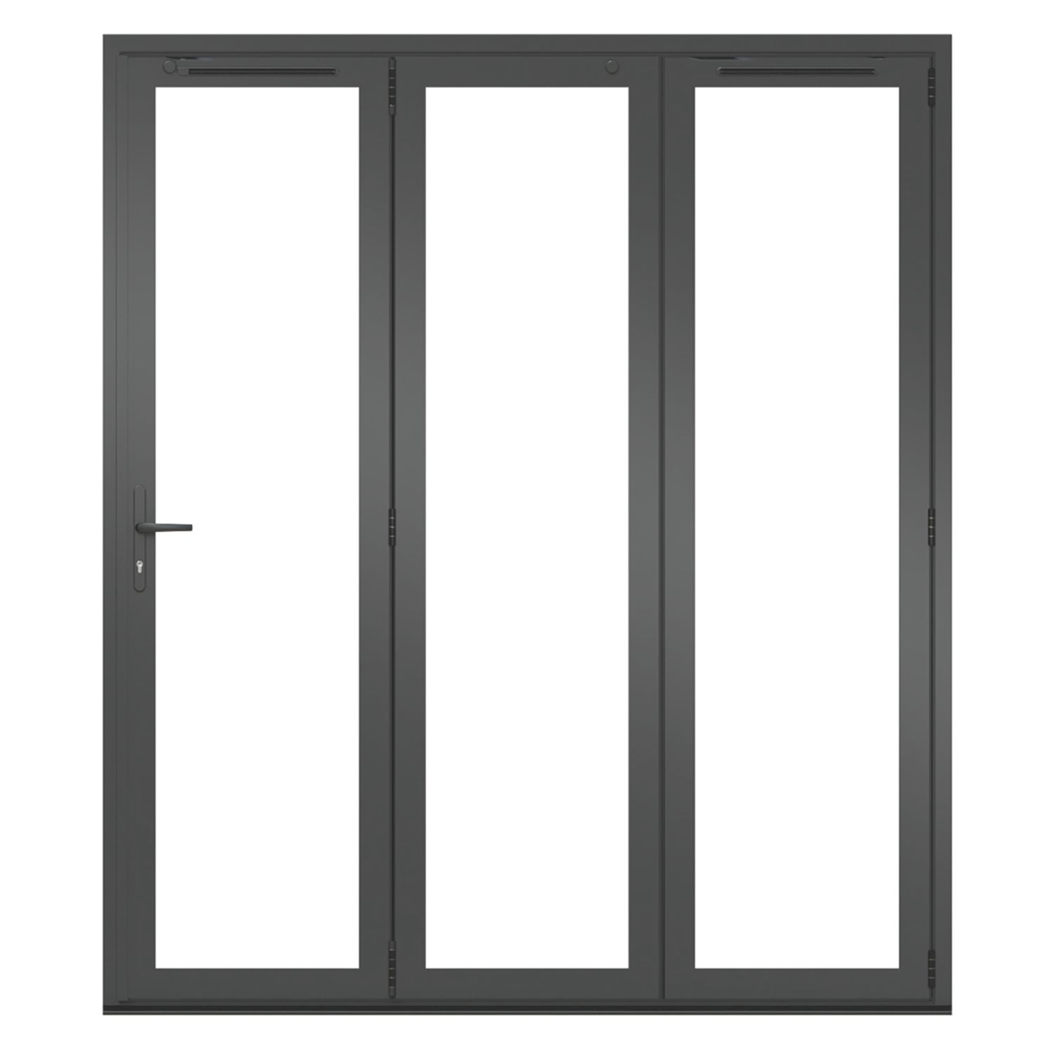 Green & Taylor 3-Door Black Aluminium Bi-Fold Patio Right-Hand Opening External Doors 2090mm x 1790mm (511CT)