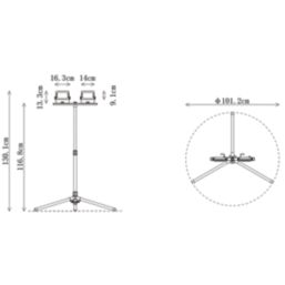 Essentials ATF1009 LED Work Light with Tripod 40W 4400lm 220-240V