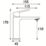 Bristan Frammento Brushed Brass 170mm Standard Lever Mono Basin Mixer Tap  With Clicker Waste