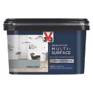 V33 2Ltr Pebble Grey Satin Acrylic Multi Surface Paint