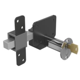 GateMate Black Double-Locking Euro Long Throw Lock 50mm