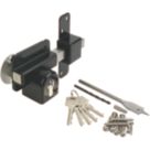 GateMate Black Double-Locking Euro Long Throw Lock 50mm
